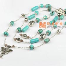 松石茶晶項鏈毛衣鏈 阿勇時尚飾品批發網，打造你的松石飾品潮流